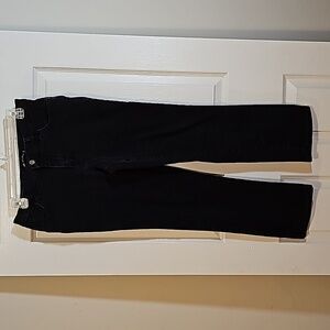 Lee Relaxed Fit Stretch Black Stretch Cotton Denim Jeans Size 8 Short Petite